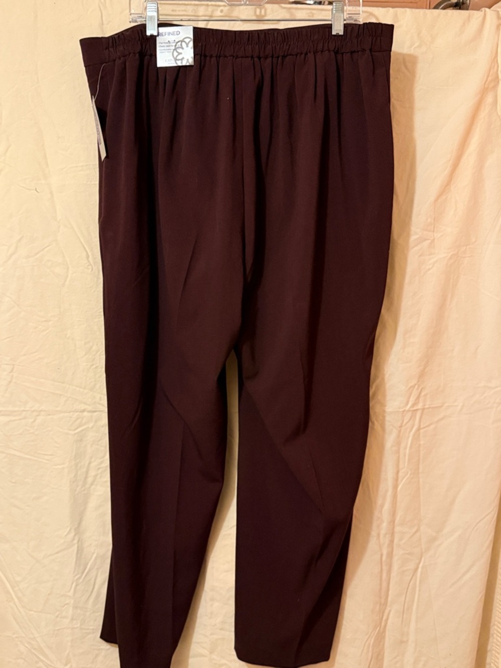 Catherines Dark Brown Pull-On Straight Leg Trousers - Picture 5 of 5